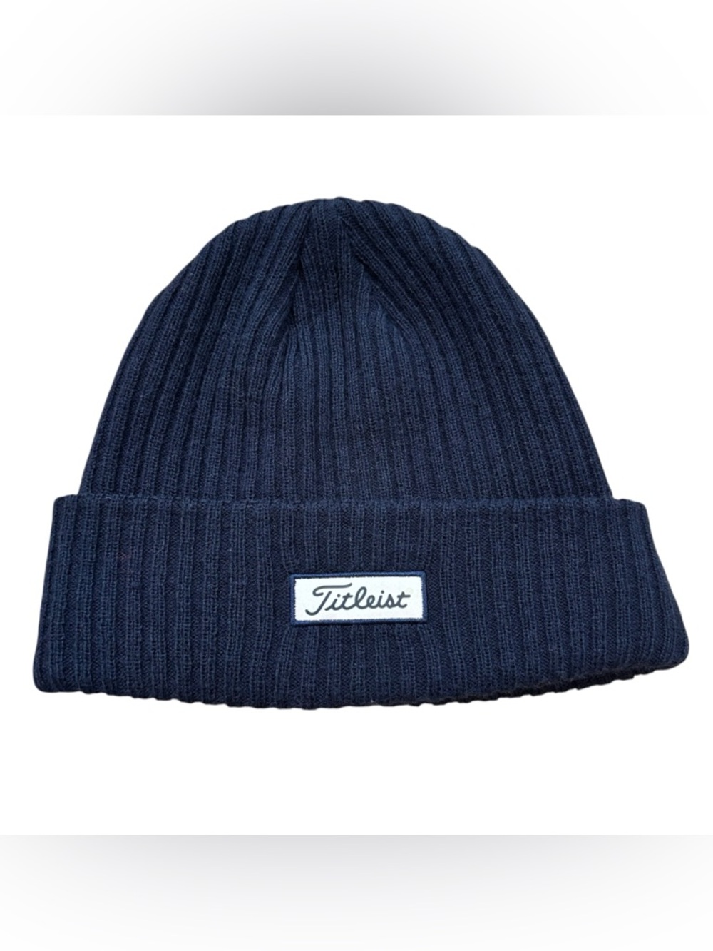 Men’s Titleist Charleston Cuff Knit Hat with‎ Logo Navy Blue One Size